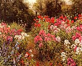 Louis Aston Knight Wall Art - A Flower Garden